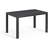 Keter Tavolo da Esterno Julie, Tavolo da Giardino Adatto per 6 Persone, Grafite, 147 x 90 x 74.5 cm