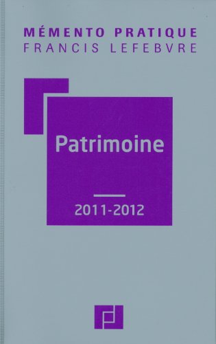 Télécharger Mémento Patrimoine 2011/2012 Gratuit