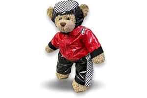 ToyCentre Biker Outfit Crash Helmet Teddy Bear Clothes fit Build a Bear Teddies