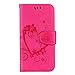 Produktbild DENDICO iPhone XS Max Hülle PU Tasche Leder Schutzhülle mit Standfunktion und Magnetisch, Brieftasche Book Lederhülle für Apple iPhone XS Max - Pink