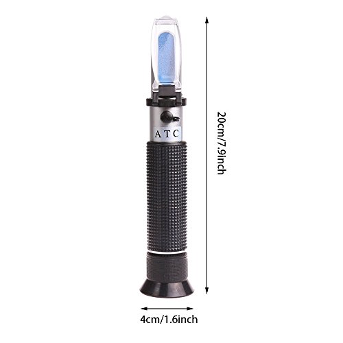 LemonBest® ATC 0% -10% Automatische Temperaturkompensation Salzgehalt Refraktometer Salzwasser-Aquarium - 6
