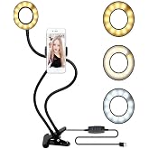 Led Ring Light Youtuber Light St&uuml;dyo Işığı Akrobat Selfie Led Masa Lambası 3 in 1 Set