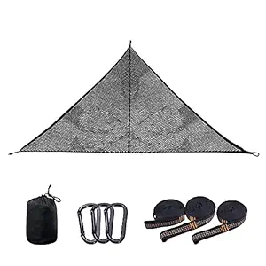 Layfuz Triangles Mesh Hammock Outdoor Aerial Hammock Triangular Air Cushion Air Hammock Camping Tree Bed