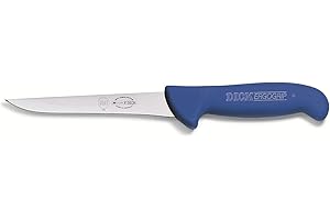F. DICK ErgoGrip coltello da disosso (lama da 10 cm in acciaio X55CrMo14, inossidabile, durezza 56° HRC) 82368101, blu