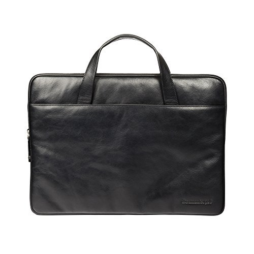 dbramante1928 Silkeborg Hochwertige Elegante Ledertasche Laptop-Tasche für Laptops und Apple MacBooks bis 15″ – Schwarz - 2