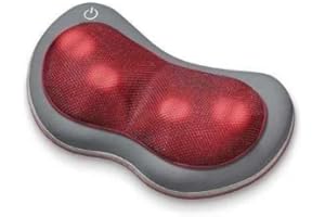 Beurer MG 149 Massagegerät, elektronisches Nacken-Rücken-Hals Massagekissen mit 4 Shiatsu-Massage-Köpfen und Wärmefunktion, f