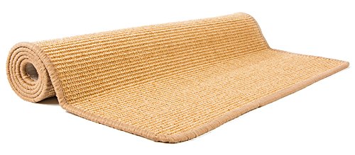 Premium Kratzmatte – Natur, 50x100cm ✓ 100% robuster Sisal ✓ Rutschhemmend ✓ Antistatisch | Katzen-Teppich, Katzen-Matte zum Wetzen der Krallen | Kratzteppich, Katzenkratzmatte geeignet für Fußbodenheizung | Sisalmatte, Sisalteppich für Wand & Boden - 4