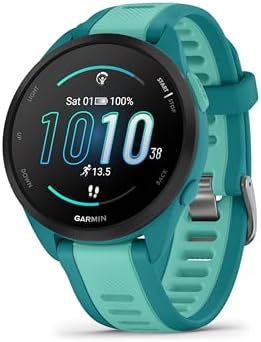 Garmin Forerunner 165 Music, 43mm, Smartwatch GPS per la Corsa, Aqua