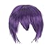 Produktbild Ombre Wig Multi Farbe Kurze Gerade Haar Perücke Anime Party Cosplay Volle Perücken 35 cm
