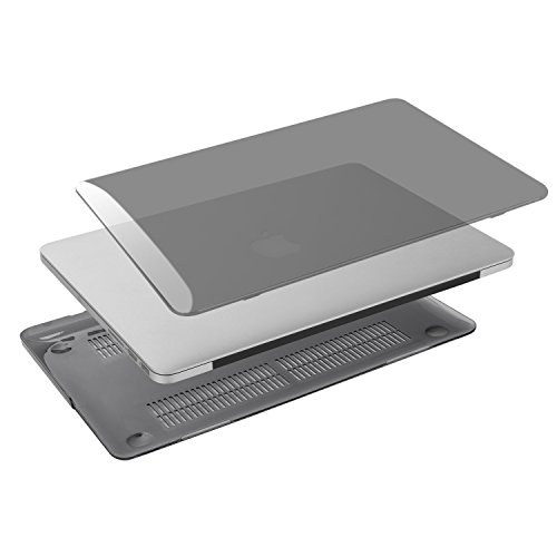 MOSISO Ultra Slim Plastik Hartschale Schutzhülle Hülle Snap Case für Macbook Pro 13 Zoll mit Retina Display NO CD-ROM Drive (A1502 / A1425), Transparent Schwarz - 6
