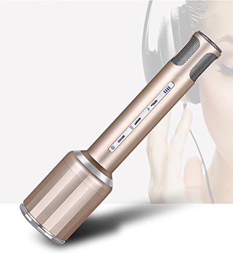 CCLOON Luxury Aluminium Magnesium Alloy Condenser Wirelss Bluetooth Microphone MIC with Noise Canceling for Studio Broadcasting Podcasting