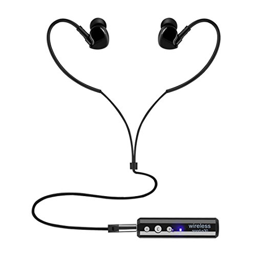 Preisvergleich Produktbild Xshuai Bluetooth-Magnet-drahtloser Sport-wasserdichter Kopfhörer-Kopfhörer-Kopfhörer für iPhone IPAD Tablette, Tischrechner (Schwarz)