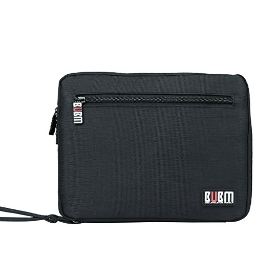 BUBM Packwürfel mit Doppelschicht Verpackungstasche Elektronisch Organiser für Reisezubehör wie IPad (Schwarz) - 2