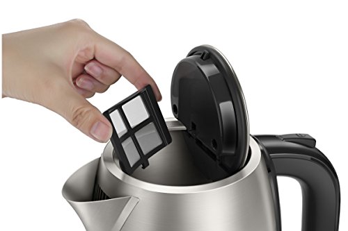 Philips HD9326/21 Wasserkocher aus Edelstahl, 2200 Watt, 1,7 Liter, Warmhaltefunktion, Silber/Schwarz - 4