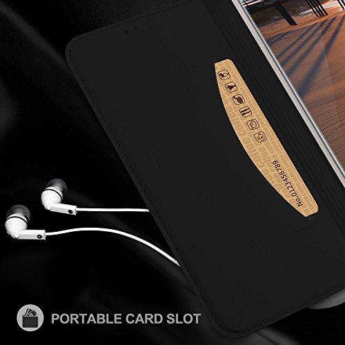 Cubot X18 HÃ¼lle, KuGi Cubot X18 Flip Bookstyle Kompletter Schutz Mit Magnetverschluss und Standfunktion Tasche Etui Cover Case SchutzhÃ¼lle fÃ¼r Cubot X18 Smartphone (Schwarz)