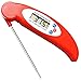 Produktbild Fleisch Thermometer, Sie Kochen Thermometer Instant Lesen Thermometer Candy Thermometer mit Super Langen Sonde für Küche Kochen BBQ Grill Smoker Fleisch Braten Lebensmittel Milch Joghurt red