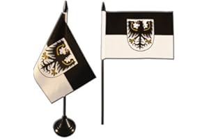 Flaggenfritze Tischflagge/Tischfahne Ostpreußen + gratis Aufkleber