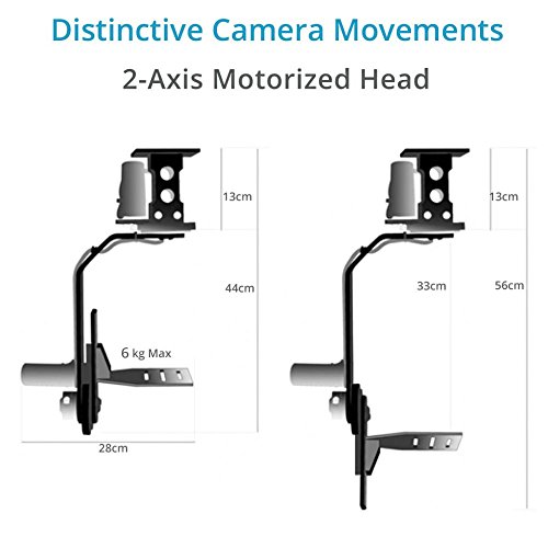 Proaim™ Professional Motorized Jr. Pan Tilt Head with 12V Joystick Control For DSLR Video Cameras Camcorders up to 6kg/13.2lb For Jib Crane Tripod + Carrying Bag (PT-JR)