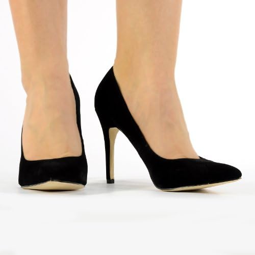 NEW WOMEN LADIES STILETTO HIGH HEELS POINTED COURT SHOES CASUAL HEELS SIZE 3-8