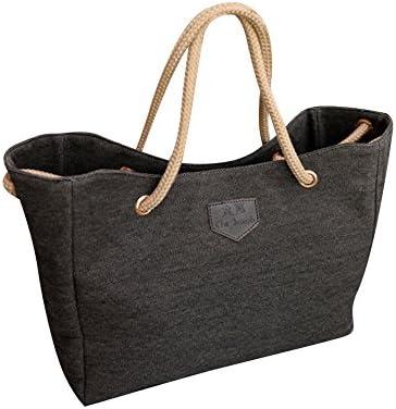 Kinashi Canvas Tote Bag / Shopping Bag -32x28x11cm (Black)