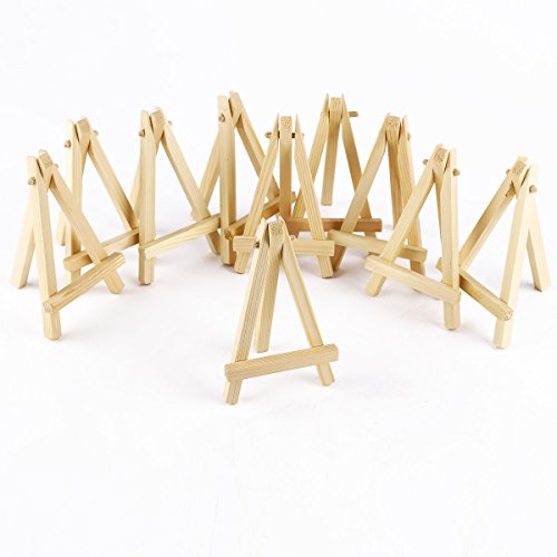 10 Mini-Staffelei aus Holz Künstler-Reihe, Platzkartenhalter, Display-Ständer, - 2