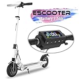 COLORWAY Trottinette électrique S1, patinette Pliable pour Enfant et Adulte Robuste avec LED et Roue 8.5 Pouces (Blanc)