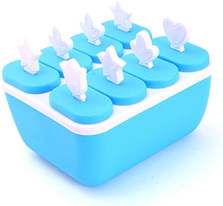 Yiliay Home Essential Ice Cream Mold Ice Pop Maker With Reusable Sticks-Blue