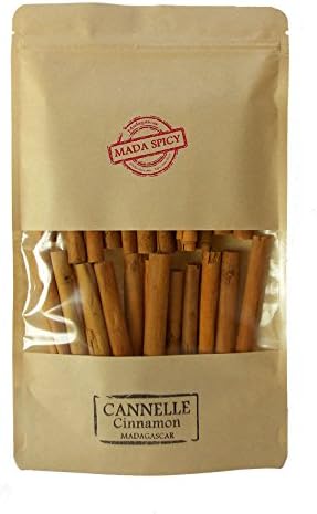 Cinnamon of Ceylon, 12 sticks/8cm (approx 45gr) in éco-friendly bag with zip. Origin Madagascar. “Gourmet quality”