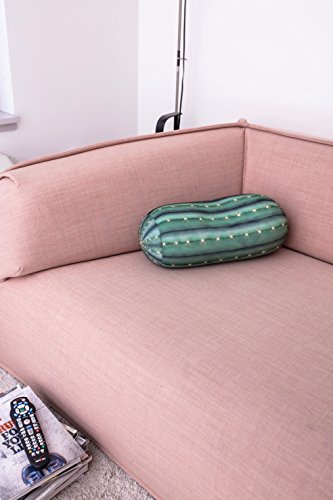Kikkerland Kaktus Kissen, Polyester, Grün, Single - 4