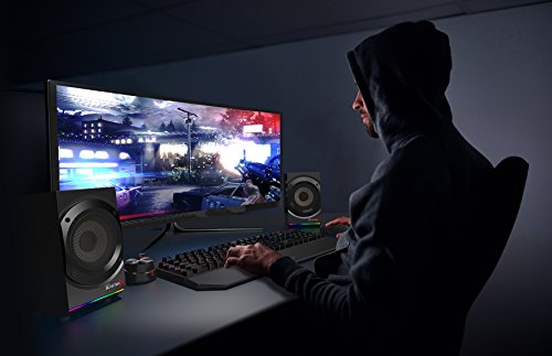 Creative Sound BlasterX Kratos S5 einstellbarer 2.1 USB Gaming Speaker mit RGB Beleuchtung schwarz