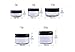 Pack of 12 3ml/5ml/10ml/15ml/20ml Empty Refillable Travel Transparent Plastic Jar Pot with Black Screw Cap Round Shape Makeup Face Cream Lip Balm Eye Shadow Storage Box Cosmetic Sample Containers (20g)