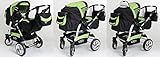 Clamaro „VIP Volver 3in1“ Premium Kinderwagen 3 in 1 Kombi mit 360° Schwenkrädern (über 40 Farben wählbar) Kombikinderwagen Komplettset mit Soft Babywanne, Sport Buggy und Auto Babyschale Aufsatz (ISOFIX) - 6