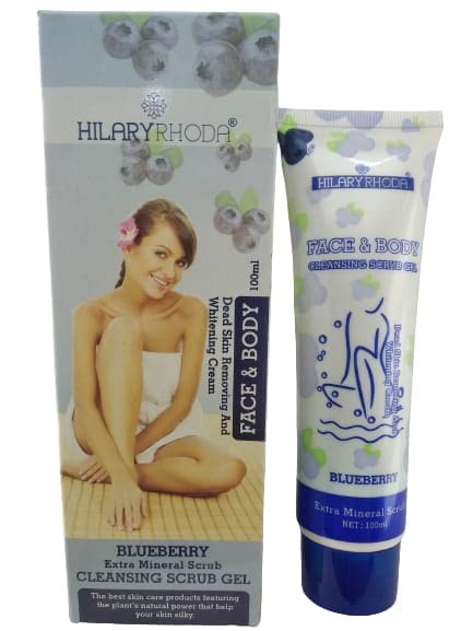 URJUWANI Face & Body Scrub Gel Blueberry (100ml)