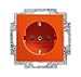 Produktbild Busch-Jaeger SCHUKO Steckdosen-Einsatz 20 EUCB-14-914 orange Busch-Balance SI Steckdose 4011395191682