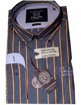 Langarmhemd Casamoda Art.431860500, gestreift, XXL-6XL