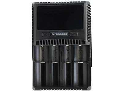 Nitecore SC4 Chargeur de Batterie Mixte Adulte, Noir