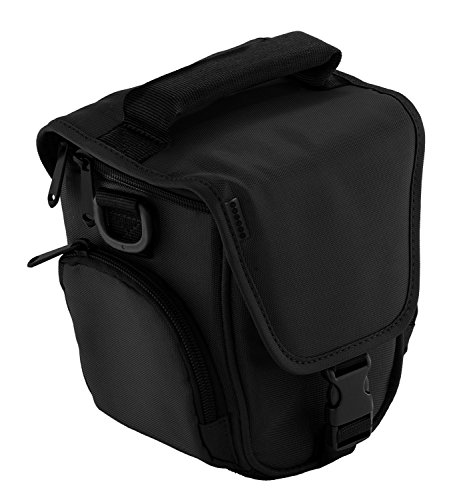 Trendz Universal Kameratasche für Digitalkamera Bridgekamera mit Tragegriff, Gürtelschlaufe und Trageriemen - Schwarz Trendz Universal Kameratasche für Digitalkamera Bridgekamera mit Tragegriff, Gürtelschlaufe und Trageriemen - Schwarz