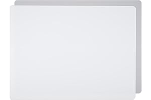 ANEWISH Manteles Individuales de Silicona,Juego de 2 Mantel Individual,Antideslizante Lavables Resistente al Calor Impermeable Fácil de Limpiar 40 x 30 cm,Blanco + Gris Claro