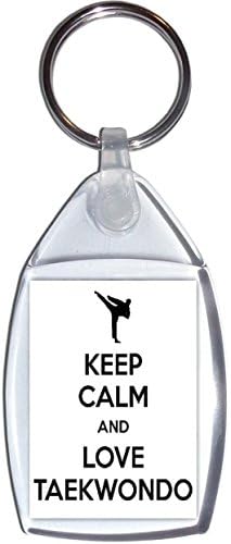 HandmadeKeep Calm and Love Taekwondo - Keyring