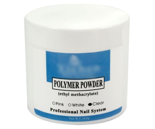 Micro Trader 160g Super Size Clear Acrylic Nail Art Builder Powder - Clear