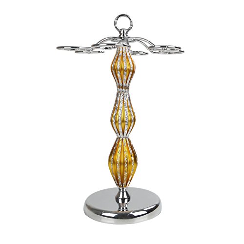 sunshineworldauk Stainless Steel Upside Down Hanging Red Wine Glass Rack,Yellow