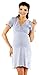 Zeta Ville - Women's Maternity Nursing Nightdress Labour Hospital Gown - 074c (Grey Melange, UK 12)