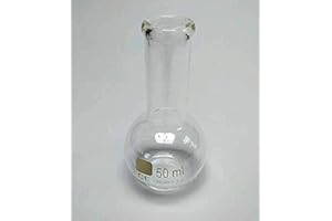 Rocwing Matraz Graduado de Fondo Plano hecho de Vidrio de Borosilicato 3.3 (50ml)