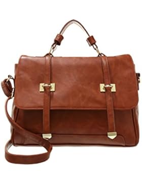 Even&Odd Umhängetasche Damen im Messenger-Style – Schultertasche in Schwarz o. Cognac-Braun – Hobo Bag groß –...