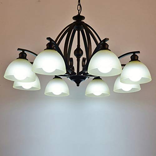 WSR Living Room Chandelier, Bar Restaurant Decoration，Illuminated Creative Personality Chandelier Living Room Lights Pastoral Retro Tinted Air Bedroom Restaurant Light Decorative Lighting