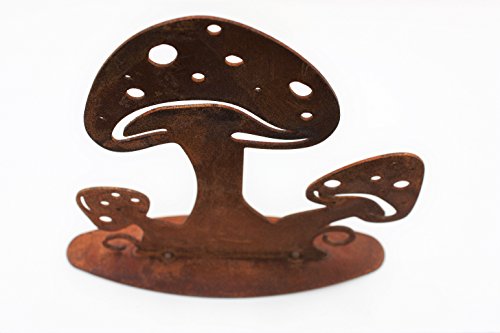 Edelrost Schwammerl / Pilze Metalldeko für den Herbst, Verzieren Sie den Hauseingang, Komode oder Fensterbänke - 7
