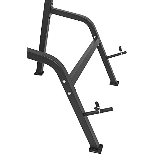 Gorilla Sports Hantelbank mit separater Ablage – klappbare negativ Trainingsbank mit verstellbarem Curlpult und Langhantelablage - 5