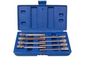ANNTUK US Pro Bergen 8PC 3/8" Dr. 110mm Long Torx Bit Socket Set T25 - T60