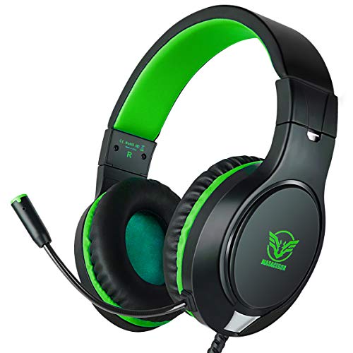 Preisvergleich Produktbild Gaming Headset für PS4 Xbox One Nintendo Switch Smartphones (Grün)