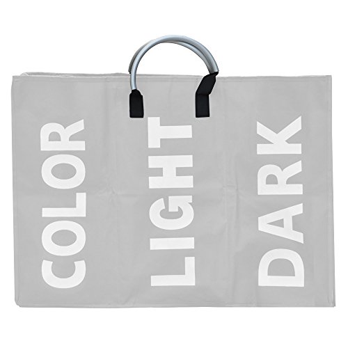 Yahee 3-fach Wäschesammler Wäschekorb Wäschetruhe Wäschesack 68 x 49 x 32cm (Beige) - 2